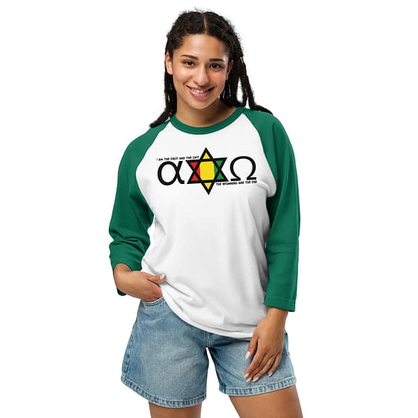 unisex-34-sleeve-raglan-shirt-white-kelly-front-67ebb0b50d46f.jpg ALPHA & OMEGA 3/4 sleeve (β)