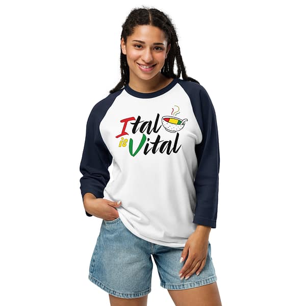 unisex-34-sleeve-raglan-shirt-white-navy-front-67ebb2bc03a1a.jpg ITAL IS VITAL 3/4 sleeve (γ)