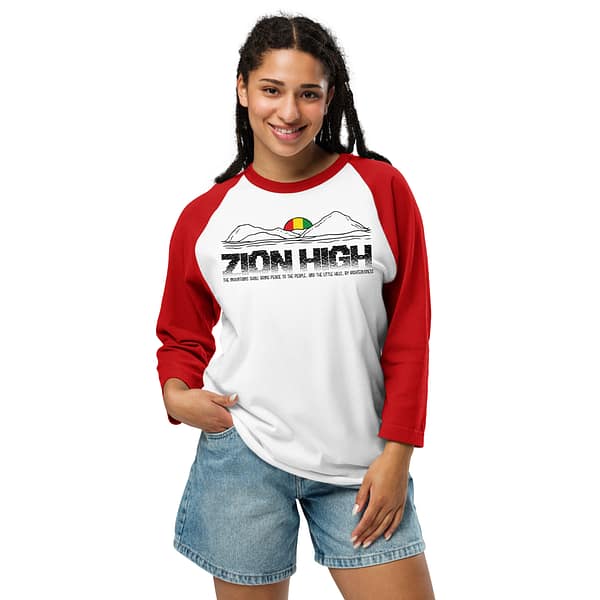 unisex-34-sleeve-raglan-shirt-white-red-front-67ebab52baba2.jpg ZION HIGH 3/4 sleeve (α)