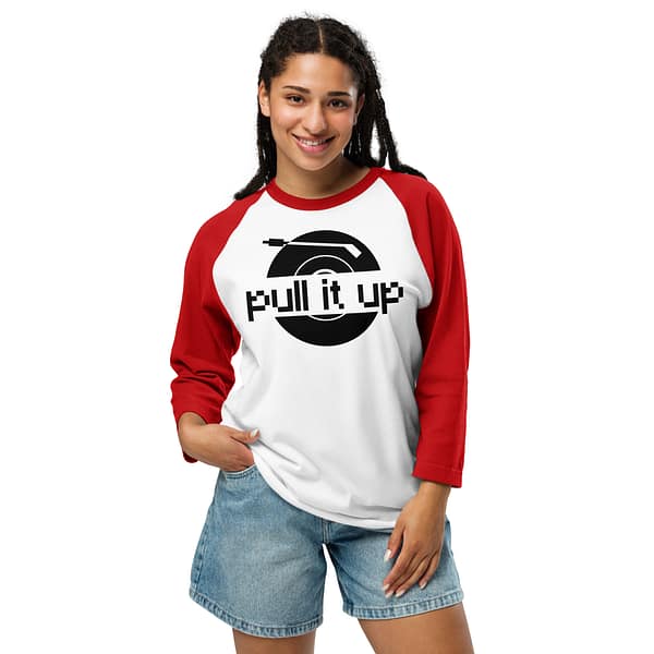 unisex-34-sleeve-raglan-shirt-white-red-front-67ebacad486f0.jpg PULL IT UP 3/4 sleeve (β)