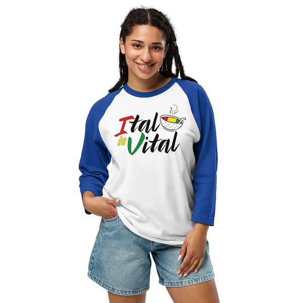 unisex-34-sleeve-raglan-shirt-white-royal-front-67ebb2bc03d7a.jpg ITAL IS VITAL 3/4 sleeve (γ)