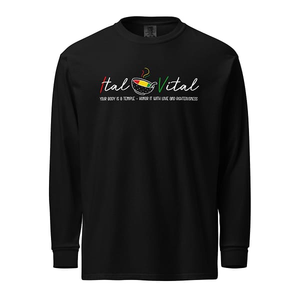 unisex-garment-dyed-heavyweight-long-sleeve-shirt-black-front-67eba47a25941.jpg ITAL IS VITAL long-sleeve (β)