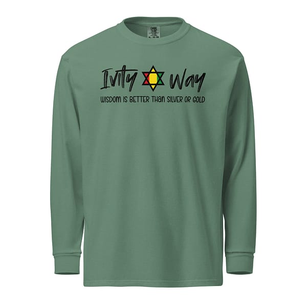 unisex-garment-dyed-heavyweight-long-sleeve-shirt-light-green-front-67eba2a10cac0.jpg IVITY WAY WISDOM long-sleeve (α)