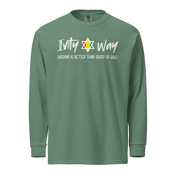 unisex-garment-dyed-heavyweight-long-sleeve-shirt-light-green-front-67eba2fd999b2.jpg IVITY WAY WISDOM long-sleeve (β)