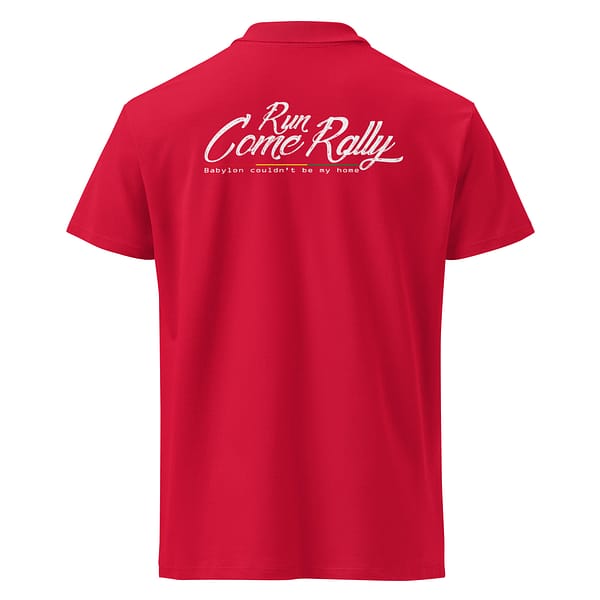 unisex-premium-pique-polo-shirt-red-back-67ebcc26d7c52.jpg RUN COME RALLY POLO (α)