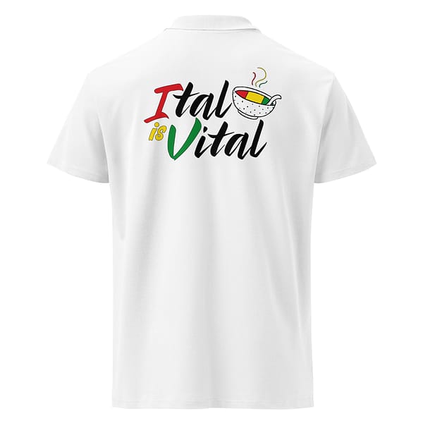 unisex-premium-pique-polo-shirt-white-back-67ebcee13fcf8.jpg ITAL IS VITAL POLO (δ)