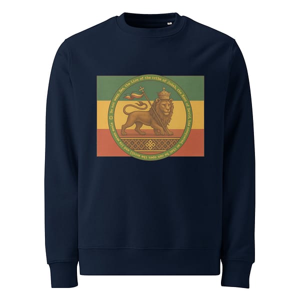 unisex-eco-sweatshirt-french-navy-front-681b160005a02.jpg CONQUERING LION sweatshirt (β)