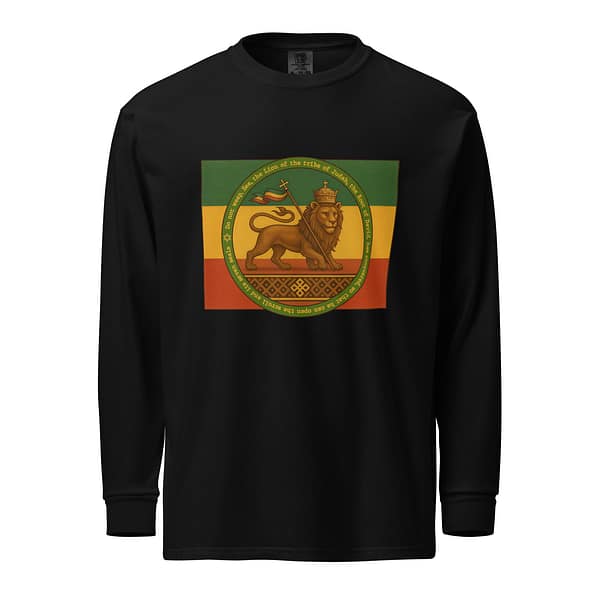unisex-garment-dyed-heavyweight-long-sleeve-shirt-black-front-681b1814a364b.jpg CONQUERING LION long-sleeve (β)