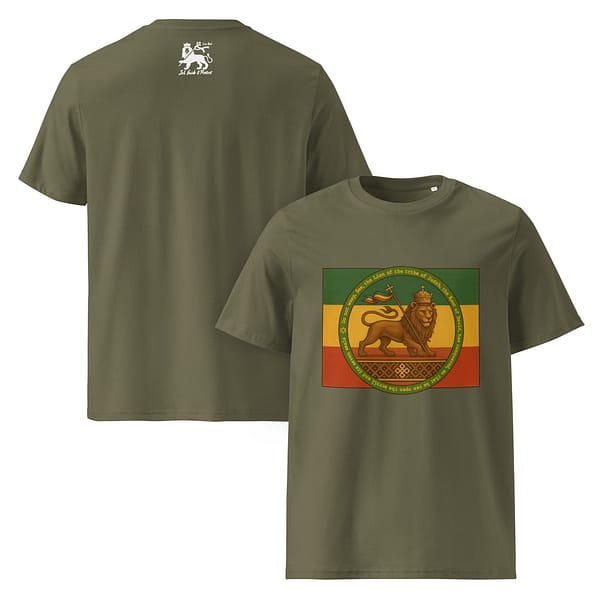 unisex-organic-cotton-t-shirt-khaki-front-and-back-681b120ad7aba.jpg CONQUERING LION classic tee (β)