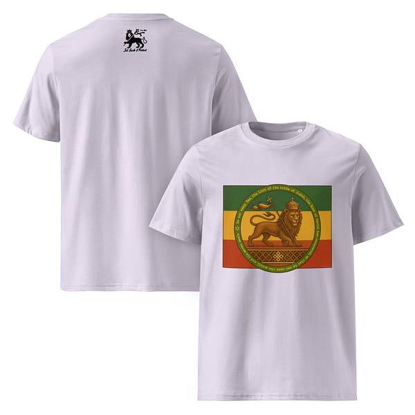 unisex-organic-cotton-t-shirt-lavender-front-and-back-681b1142373e6.jpg CONQUERING LION classic tee (α)